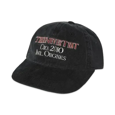 thisisneverthat Originals Denim Cap "Black"