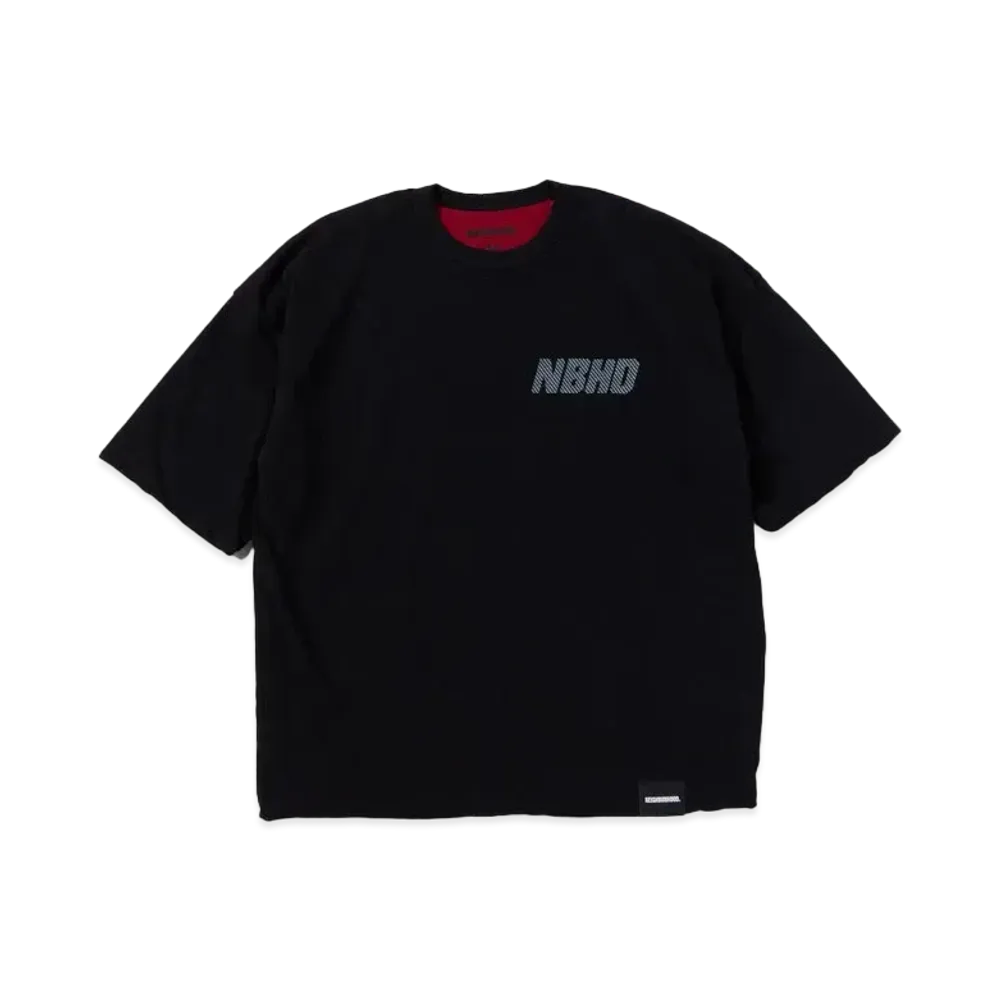 NEIGHBORHOOD Reversible Crewneck SS "Black/Burgundy"