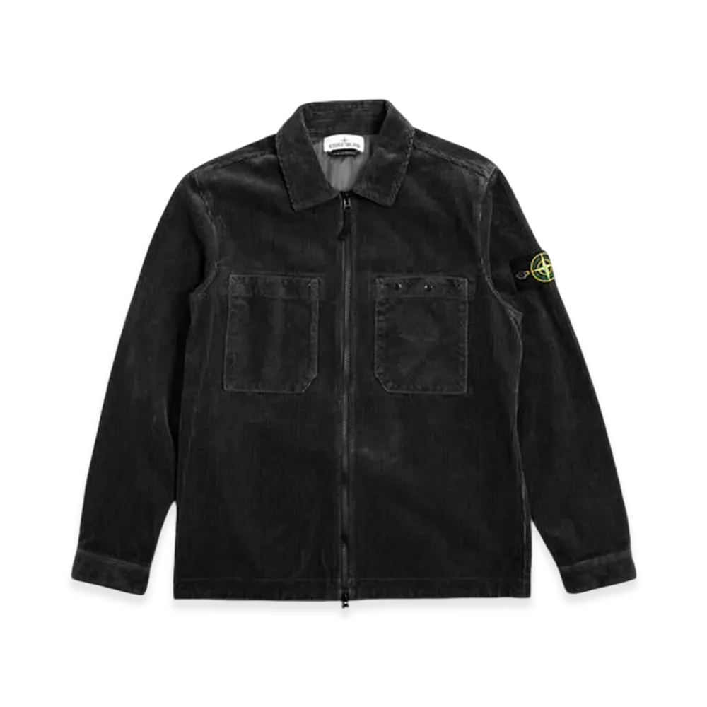 Stone Island 11604 Corduroy Shirt Jacket - 24FW "Black"