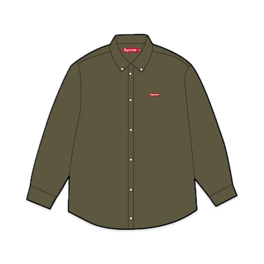 Supreme Small Box Denim Shirt "Olive" (25SS)