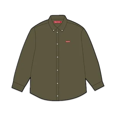 Supreme Small Box Denim Shirt "Olive" (25SS)