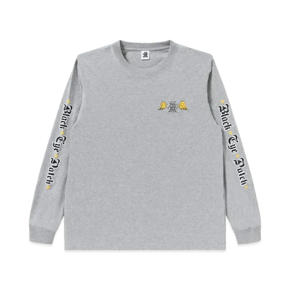 Blackeyepatch Winged OG L/S Tee "Heather Gray"