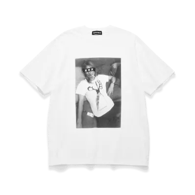 GOD SELECTION XXX Box Logo "Brass Knuckle Scissors" Photo Tee GX-S26-ST-20 "White"