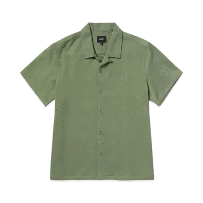 HUF Plantlife Jacquard Shirt "Moss"