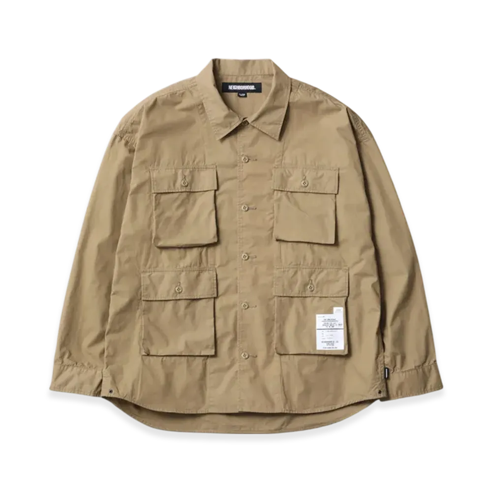 NEIGHBORHOOD Utility Shirt LS "Beige"