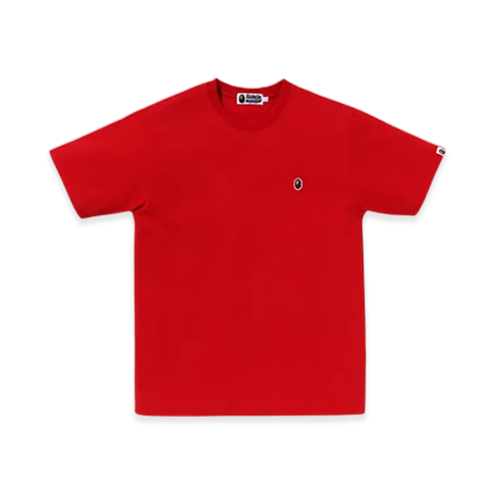 A BATHING APE One Point Pocket Tee "Red"