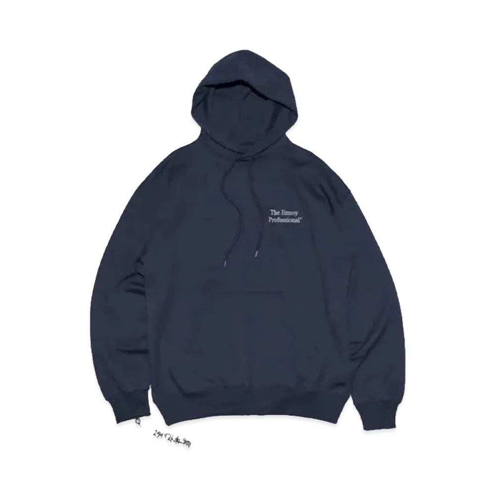 エンノイ x スタイリスト私物 22AW スウェット フーディー "ネイビー/ホワイト" AW22BRENCT02NTL