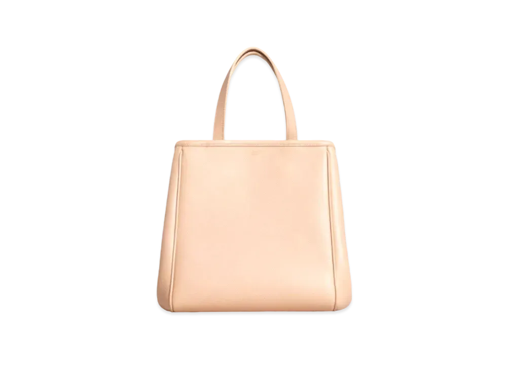 CELINE Small Folded Cabas In Grained Calfskin "Nude"