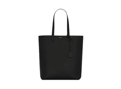 SAINT LAURENT Bold Shopping Bag In Grained Leather "Storm"