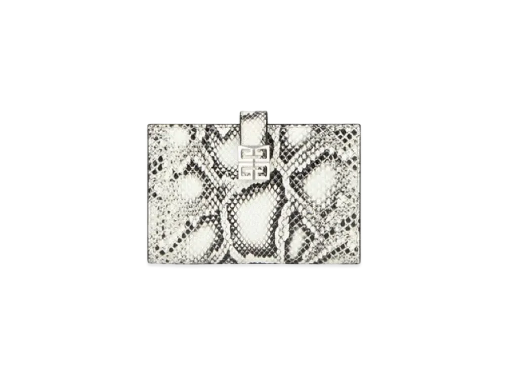 GIVENCHY 4G Wallet In Python Effect Leather "Python"