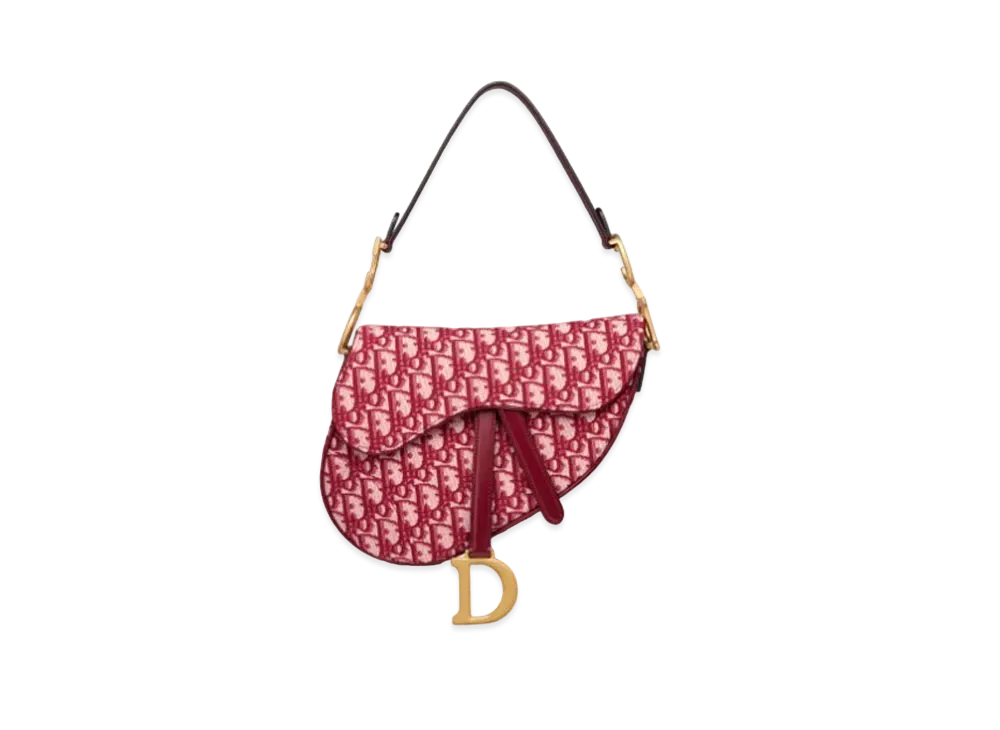 Dior Saddle Bags Oblique Jacquard "Pink"