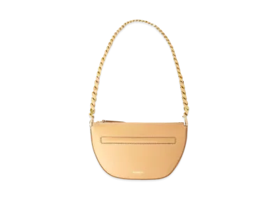 BURBERRY Mini Leather Zip Olympia Bag "Warm Sandwich"