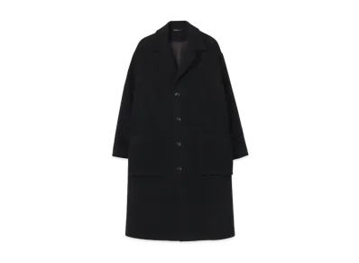 Yohji Yamamoto Y's WOOL MOSSER GUSSET POCKET WORK COAT "Black"