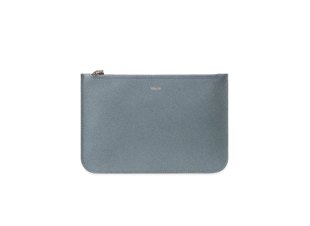 Valextra Zip Pouch "Powder Blue"