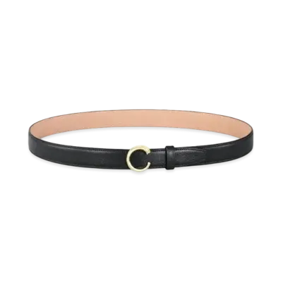 Cartier Belt, Panthere de Cartier, Size S (75cm) "Black/Gold"