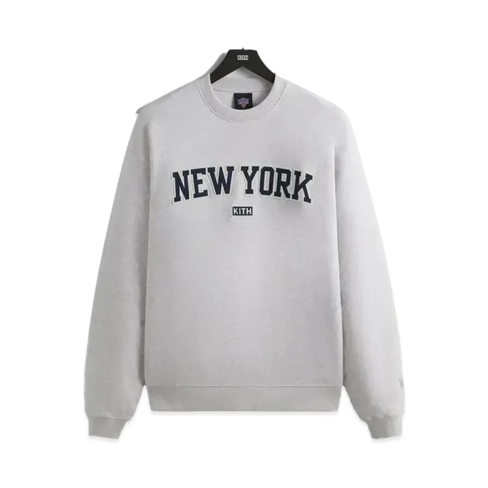 Kith x the New York Knicks City So Nice Nelson Crewneck "Light Heather Grey"