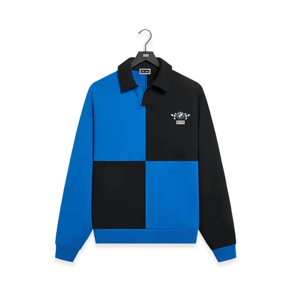 Kith x BMW Checkered Nelson Rugby "Black"