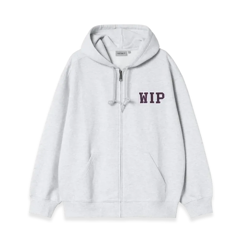 Carhartt WIP Hooded Mini Wip Sweat Jacket "Ash Heather(Stone Washed)"