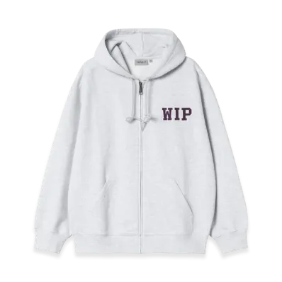 Carhartt WIP Hooded Mini Wip Sweat Jacket "Ash Heather(Stone Washed)"