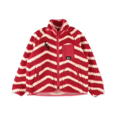 WIND AND SEA x NANGA Boa Fleece Jacket "Red Border"