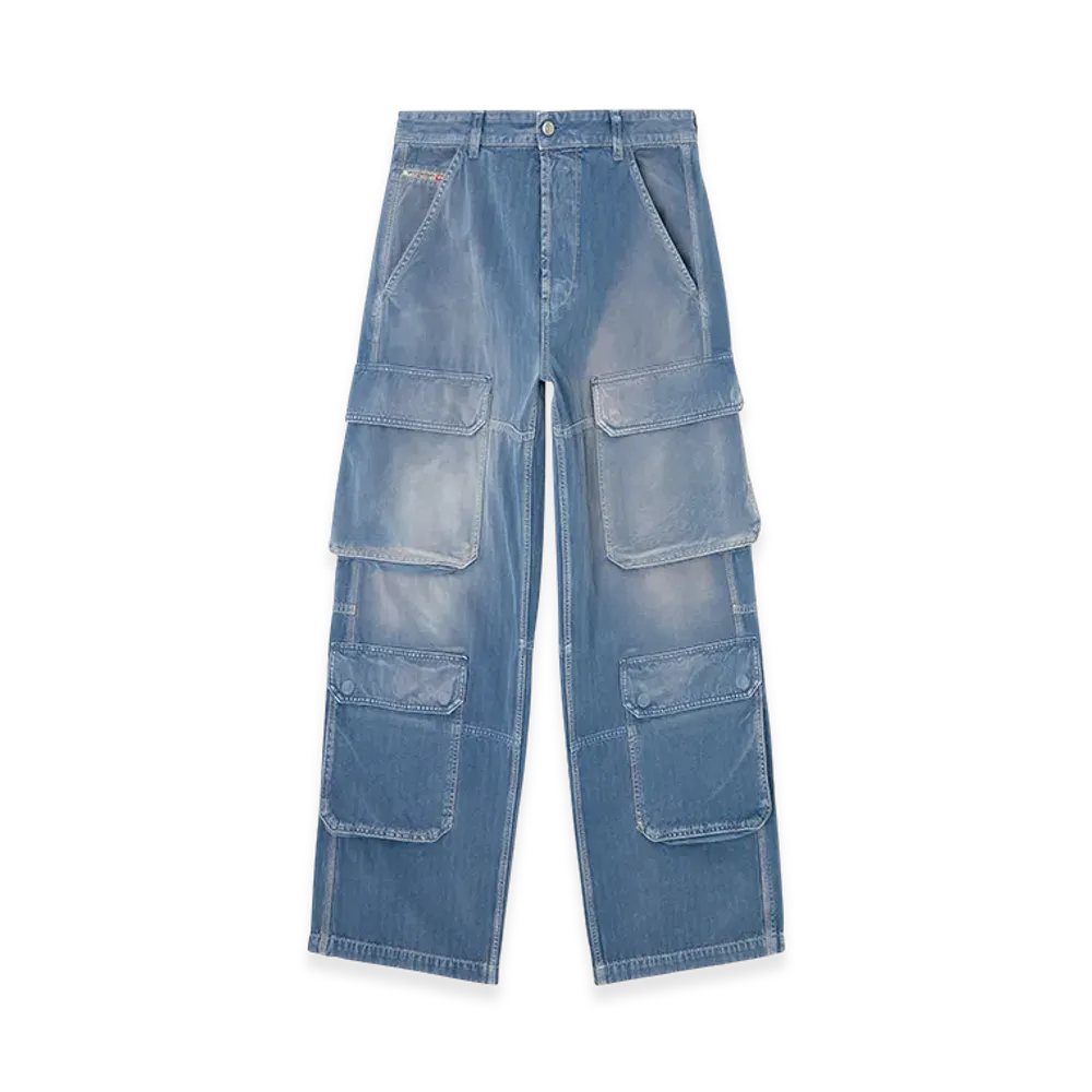 Diesel Relaxed Jeans D-Touch 09m93 "Medium Blue"