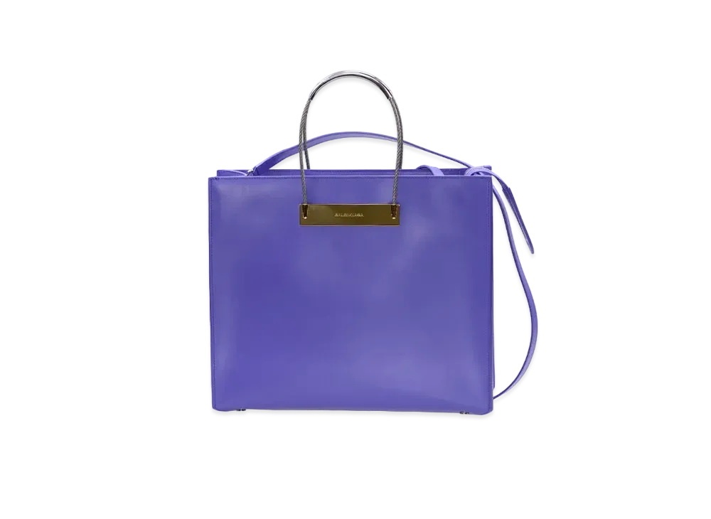BALENCIAGA Handbag Lambskin "Purple"
