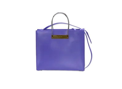 BALENCIAGA Handbag Lambskin "Purple"