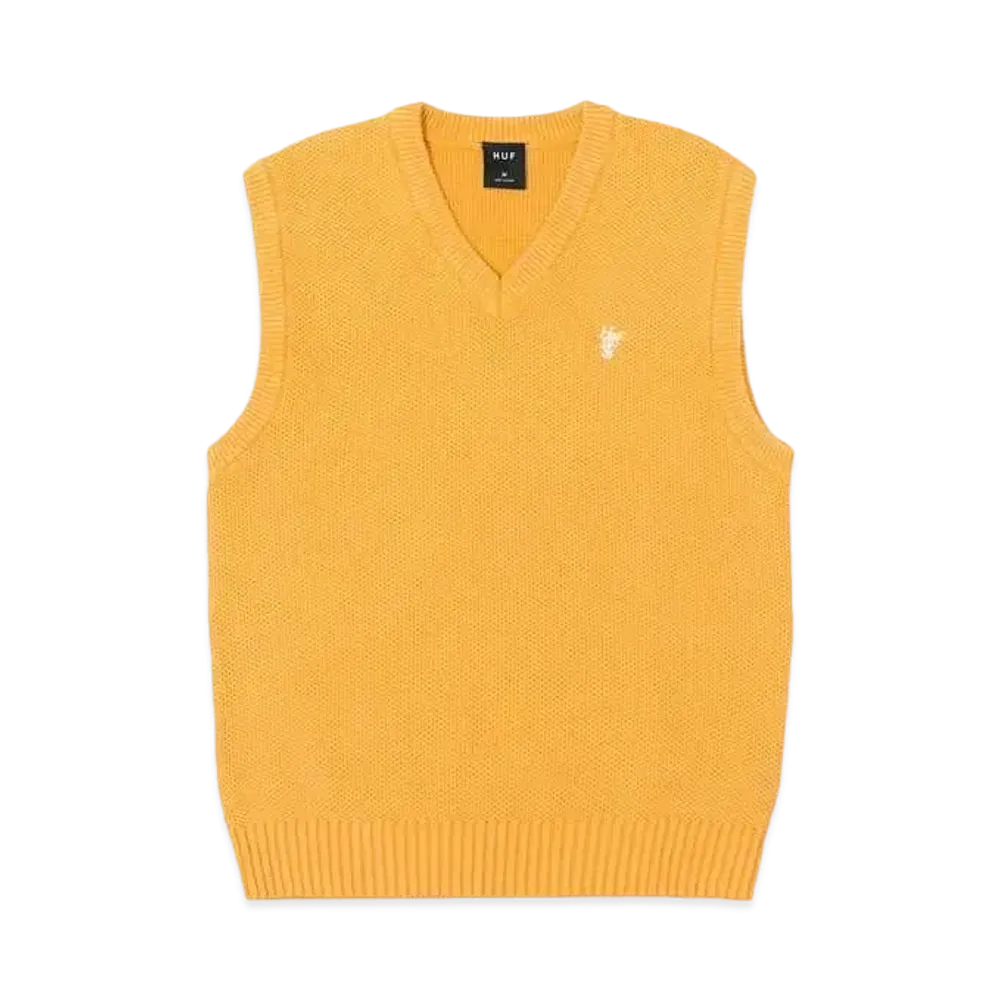 HUF Summer 24 Anton Sweater Vest "Dijon"