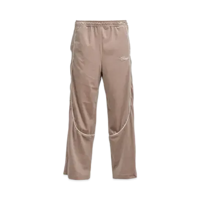 BREATH Script Logo Piping Velor Track Pants "Beige"