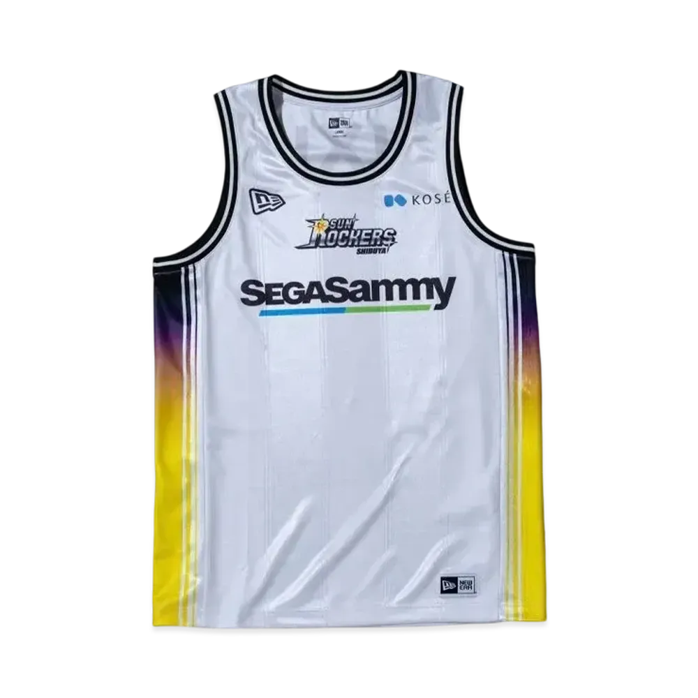 NEW ERA Basketball Game Shirt Sunrockers Shibuya 2024-25 Replica Uniform Away "White"