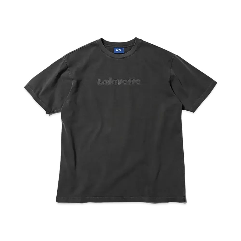 LFYT PIGMENT DYED LAFAYETTE LOGO TEE "BLACK"