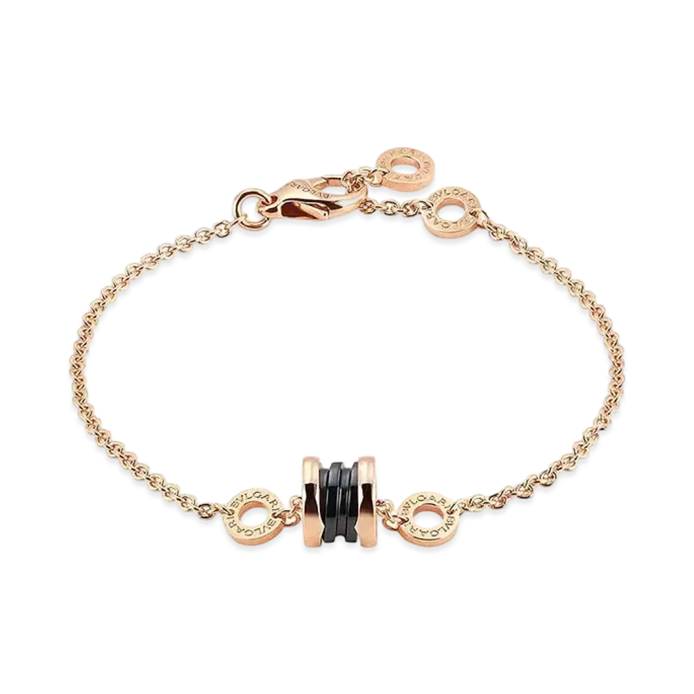 BVLGARI B.Zero1 Bracelet 18K "Black/Pink Gold"