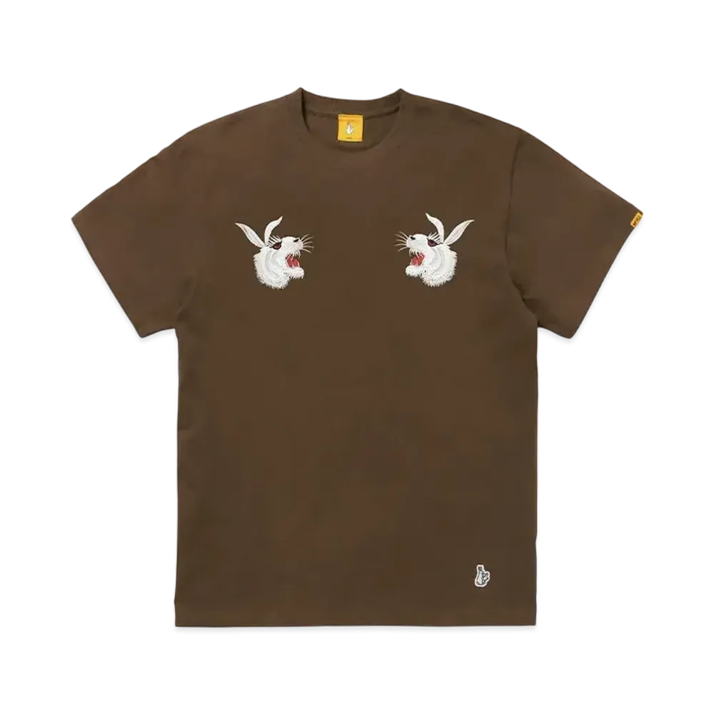 FR2 Embroidery Souvenir T-Shirt "Brown"