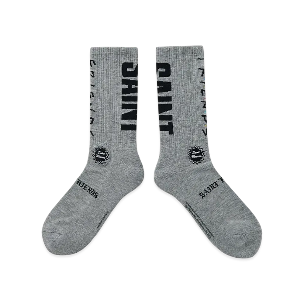 SAINT Mxxxxxx x FRIENDS Socks "Gray"