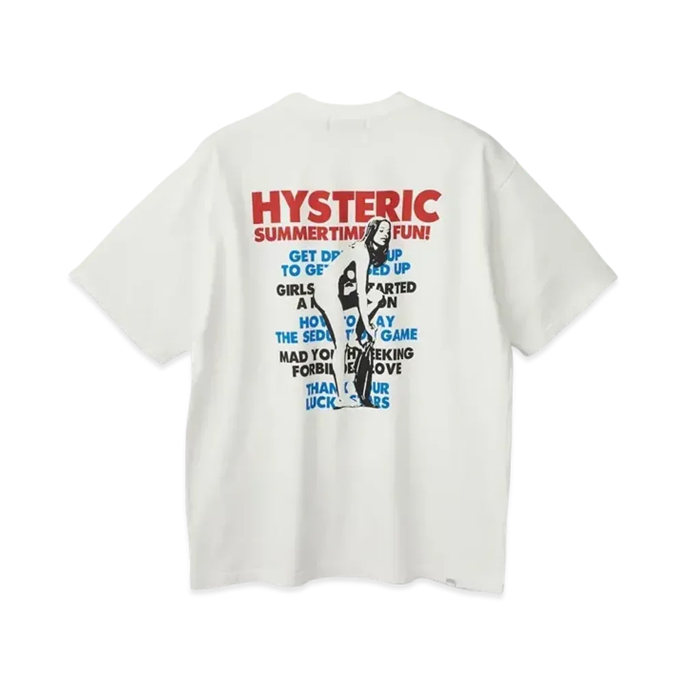 HYSTERIC GLAMOUR Summer Time Fun Tee "White"
