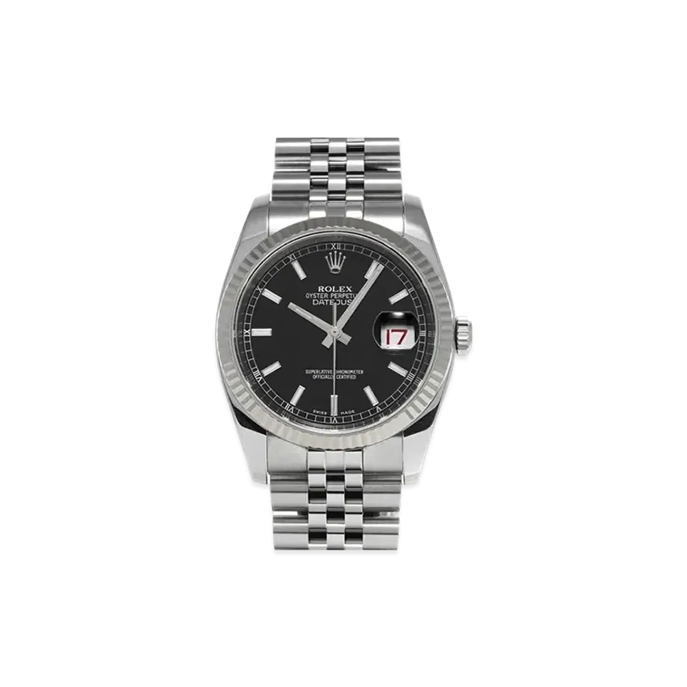 ROLEX Datejust "Black/Stainless Steel/White Gold"