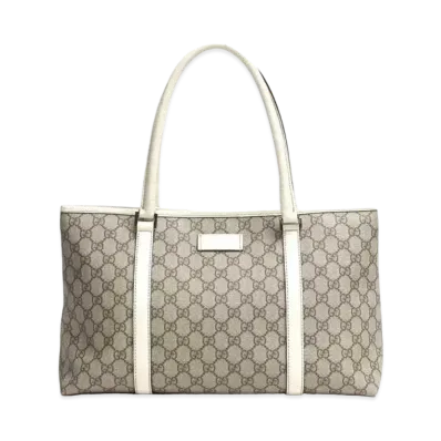 GUCCI GG Plus Tote Bag "White"