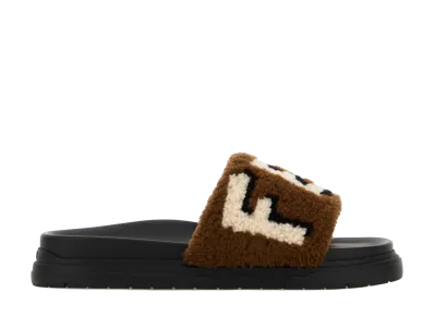 FENDI Shearling Slippers "Multi Color"