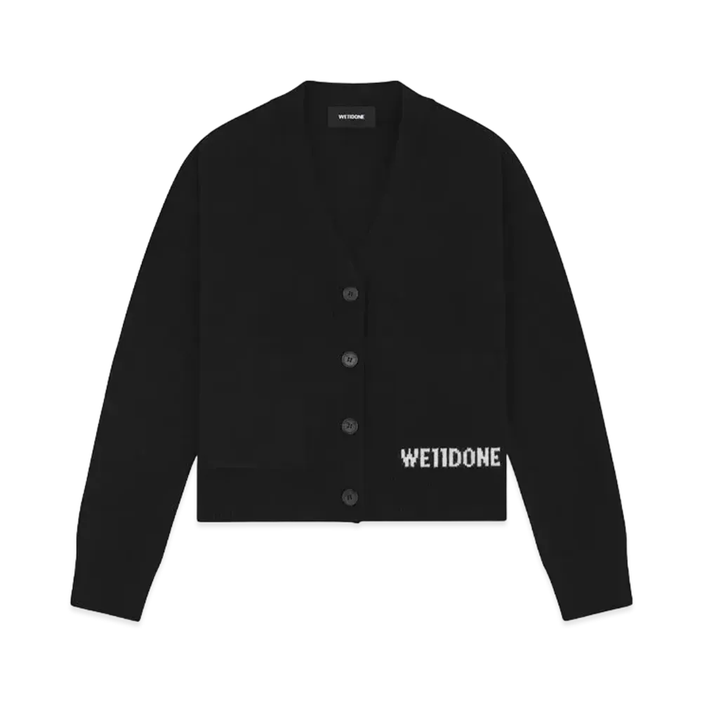 WE11DONE Pocket Cardigan "Black"