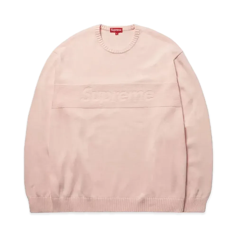 Supreme Tonal Paneled Sweater "Pink"
