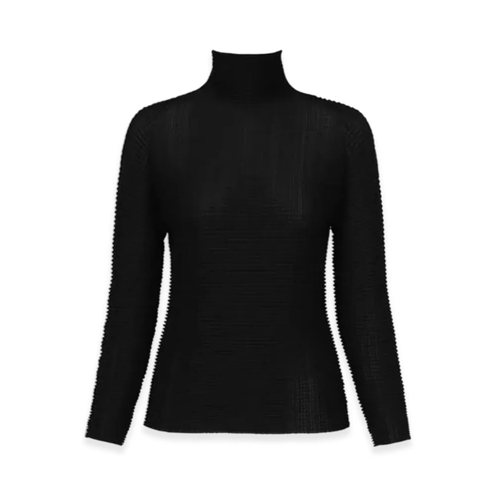 ISSEY MIYAKE Wooly Pleats BK/WT-56 "Black"