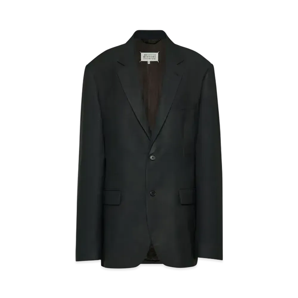 Maison Margiela Women's Mohair Wool Blazer "Blue"