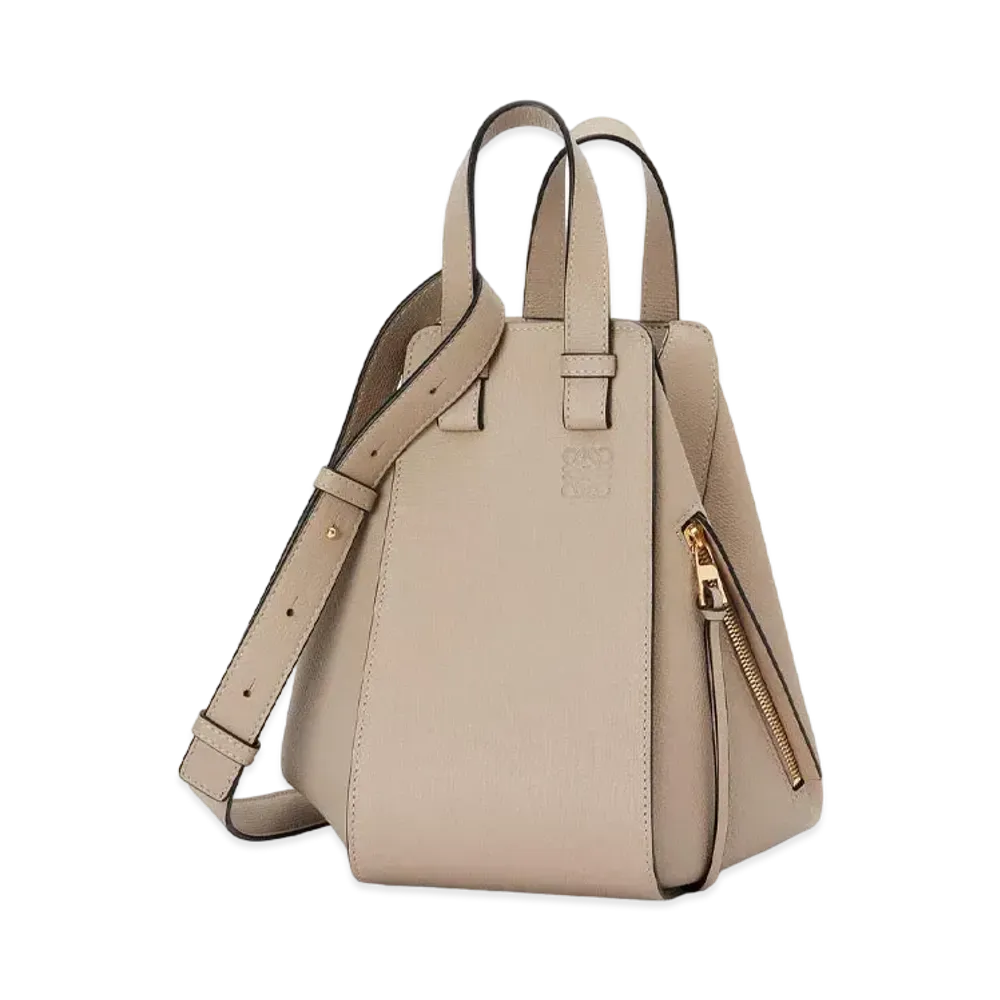 LOEWE Small Hammock Bag In Pebble Grain Calfskin "Sand"