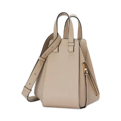 LOEWE Small Hammock Bag In Pebble Grain Calfskin "Sand"