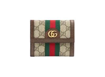 GUCCI Ophidia GG French Flap Wallet