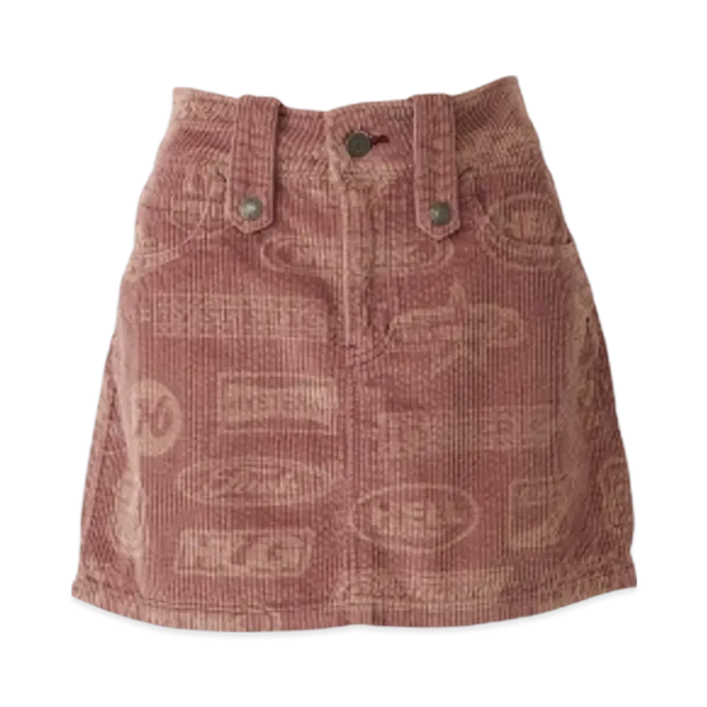 HYSTERIC GLAMOUR Motor City Fever Pattern Low Rise Mini Skirt "Pink"
