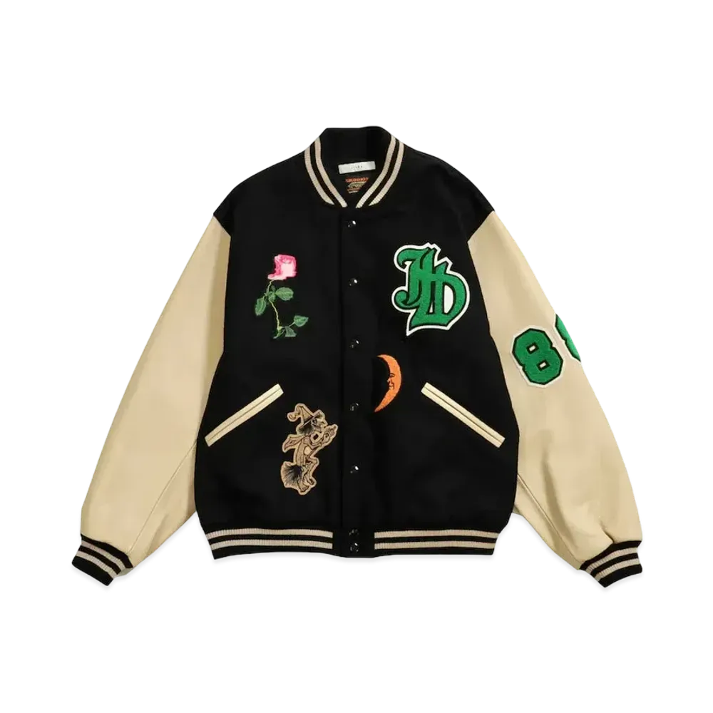 SKOOKUM × JieDa STADIUM JACKET "BEIGE/BLACK"