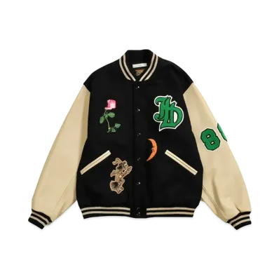 SKOOKUM × JieDa STADIUM JACKET "BEIGE/BLACK"