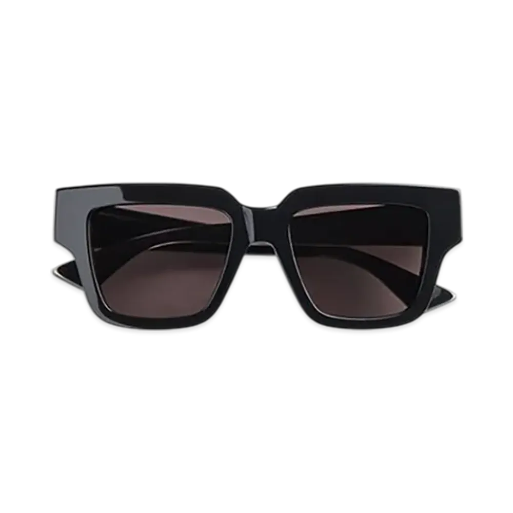 Bottega Veneta Tri-Fold Square Sunglasses "Black/Gray"