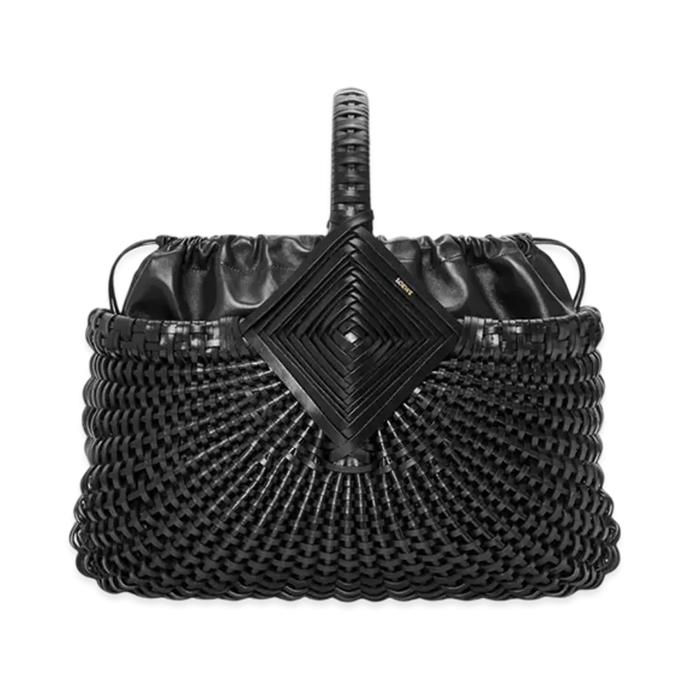 LOEWE Diamond Square Basket Bag "Black"